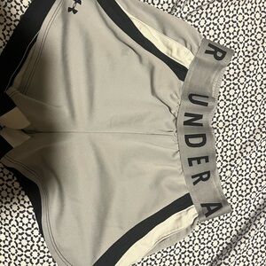Under Armour Gray and Black Athletic Shorts